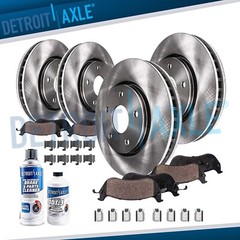 352mm Front & 345mm Rear Rotors Ceramic Brake Pad for 2015-19 MKS MKT Heavy Duty