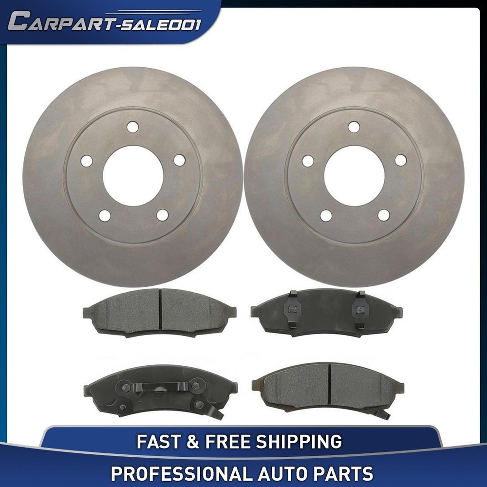 10.5″ Front Disc Rotors Brake Pads Kit for 1988 1989 Buick Regal 2.8L