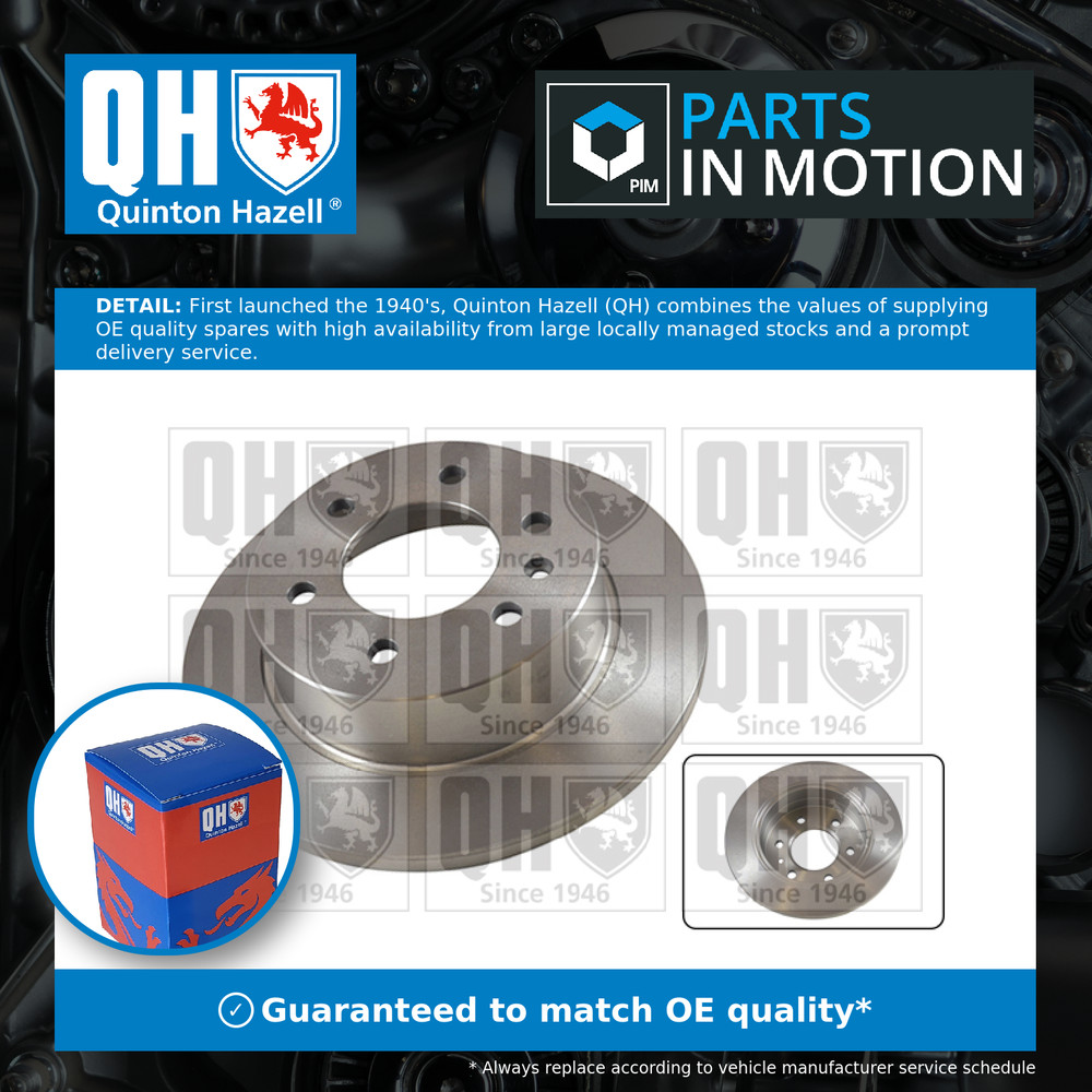 2x Brake Discs Pair Solid fits VW CRAFTER 2E, 2F 2.0D Rear 11 to 16 298mm Set QH