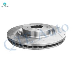Set of 4 Front-Rear Drilled Slotted Brake Disc Rotors For 2017-2022 Infiniti Q60