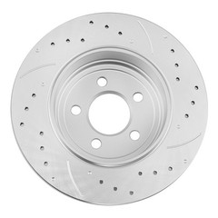 Front & Rear Drilled Slotted Rotors + Pads for Dodge Charger Challenger 300 V6