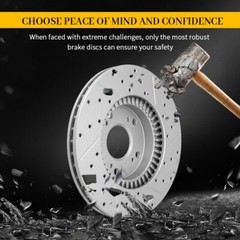 12.13 inch (308mm) 4WD Front Disc Brake Rotors for 1997-2004 Ford F-150 truck