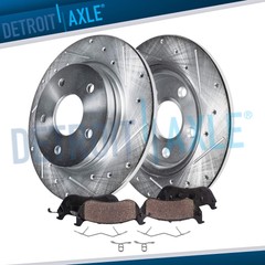 Rear Drilled Brake Rotors Brake Pads Kit for 2020 – 2023 Mazda CX-30 MX-30 EV