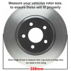 Rear DRILLED Brake Rotors & Ceramic Pads for 2009-2014 2016-2019Nissan MAXIMA