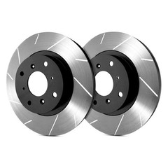For Ford Torino 72 SP Performance T61025C-BP Slotted 1-Piece Front Brake Rotors