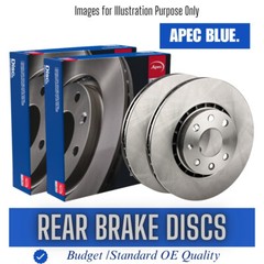 Brake Discs Pair Rear FOR VW GOLF 200bhp V 2.0 04->09 Petrol Blue
