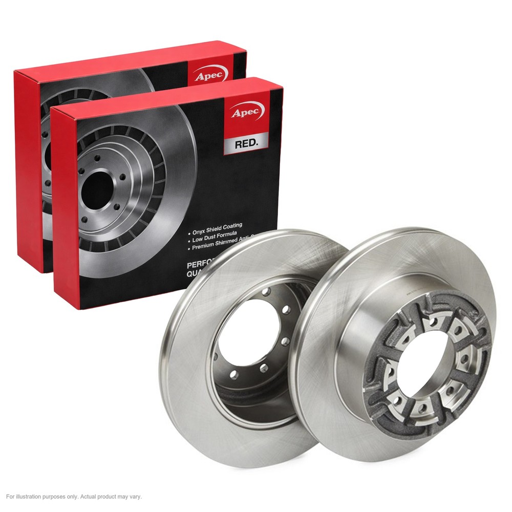 2X APEC Rear Brake Discs for IVECO DAILY II Bus 1996-99 289mm Solid DSK959