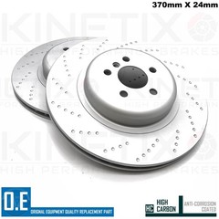 FOR BMW 740e Le G11 G12 M SPORT REAR BRAKE DISCS TEXTAR PADS 370mm
