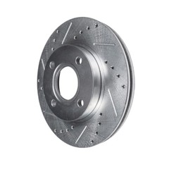 Front Drilled and Slotted Disc Brake Rotors for Mazda 2 Scion iA Toyota Yaris iA
