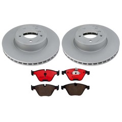 SHW OEM Front Brake Kit 324mm Rotors Brembo Ceramic Pad for BMW E60 E61 5-Series