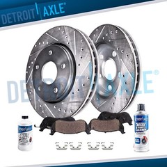 320MM Front Drilled Brake Rotors + Ceramic Pads for 2.0L 2011-2013 2014 Optima