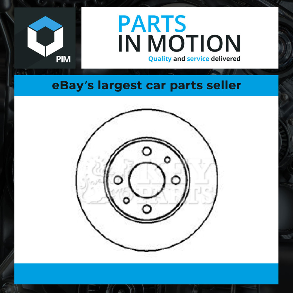 2x Brake Discs Pair Solid fits ABARTH 500C 1.4 Rear 2008 on 240mm Set KeyParts