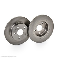 2x APEC Rear Brake Discs For CHEVROLET AVEO Hatchback (T 103kW/140HP/1364cc