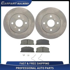 Front Disc Brake Rotors Ceramic Brake Pads fits 1986 1987 1988 Toyota Celica