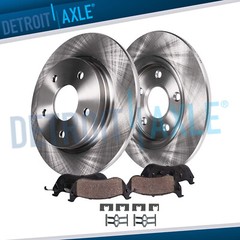 Rear Disc Brake Rotors + Brake Pads for 2002 2003 2004 Honda CR-V Brake Rotors