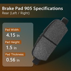Rear Drilled Brake Rotors Pads Kit for FX35 FX45 Qx70 Pathfinder Quest