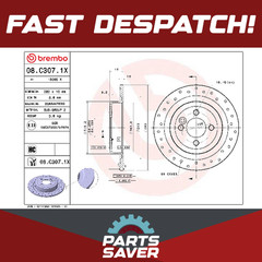 2x Brake Discs Pair fits MINI CLUBMAN ONE R55 1.6 Rear 10 to 14 280mm Set Brembo