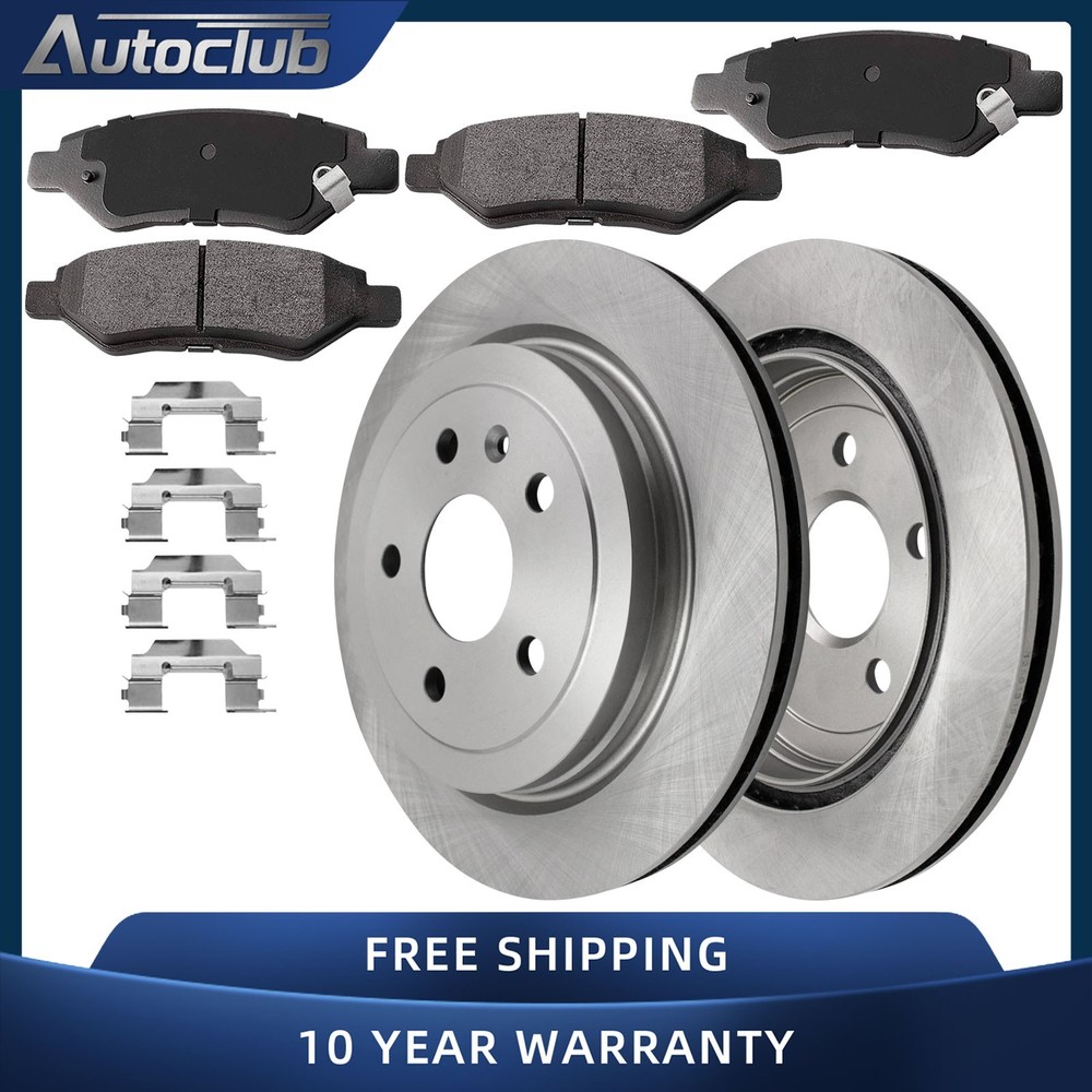 Rear Brake Rotors Pads Kit for Cadillac CTS 2008 2009 2010 2011 2012 2013 2014