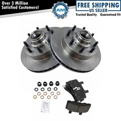 Front Ceramic Disc Brake Pad & Rotor Kit for Chevy GMC Truck SUV