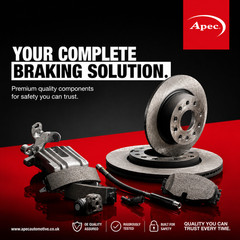 2X APEC Rear Brake Discs for PEUGEOT 2008 II 2019- 249mm Solid SDK7368