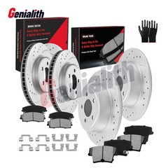 RWD Front Rear Drilled Brake Rotors Pads For Dodge Challenger Charger Magnum