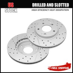 280mm Front Drilled Brake Rotors for Elantra GT Veloster Kona Forte Soul Forte5