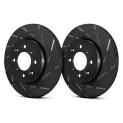EBC USR BlackDash Series Sport Slotted Brake Rotors for 19 Volkswagen Jetta