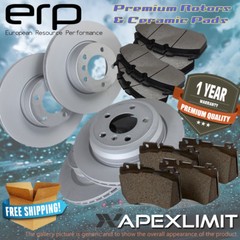 Front+Rear Rotors & Pads for 2003-2009 GMC Yukon XL 2500 w/ 90mm Total Height