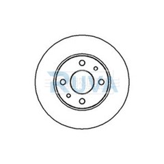 Fits Fiat 500 Punto Panda Ford Ka Ruva Front Rear 1x Brake Disc 7685656