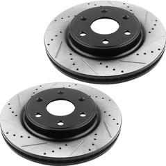 13.58″ REAR Drilled Disc Rotors & Brake Pads for Silverado Chevy Sierra 1500 GMC