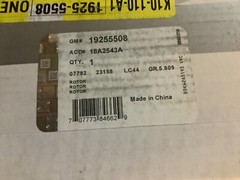 AC Delco Brake Rotor GM 19255508 Rear Disk Rotor ACD 18A2543A NIB