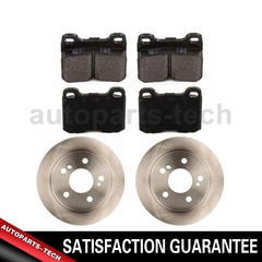 Brake Pad Brake Rotor Rear Fits Mercedes-Benz 260E Mercedes-Benz 300CE