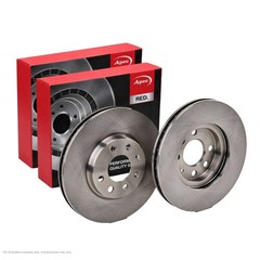 2x APEC Front Brake Discs For VAUXHALL CORSAVAN Mk II Hatc 66kW/89HP/1364cc