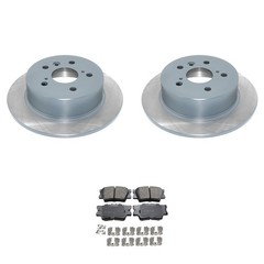 DuraGo Rear Rotors Akebono ProACT Ceramic Disc Brake Pads Kit For ES350 Camry