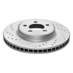 Front & Rear Drilled Slotted Rotors + Pads for Dodge Charger Challenger 300 V6