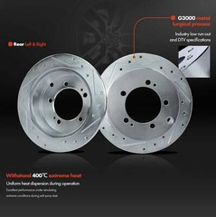 Front & Rear Drilled Rotors & Ceramic Brake Pad for Dodge Stratus Chrysler Eagle
