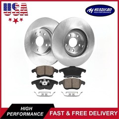 11.81 inch Front Disc Rotors Ceramic Brake Pads Kit for Ford Fusion Lincoln MKZ.