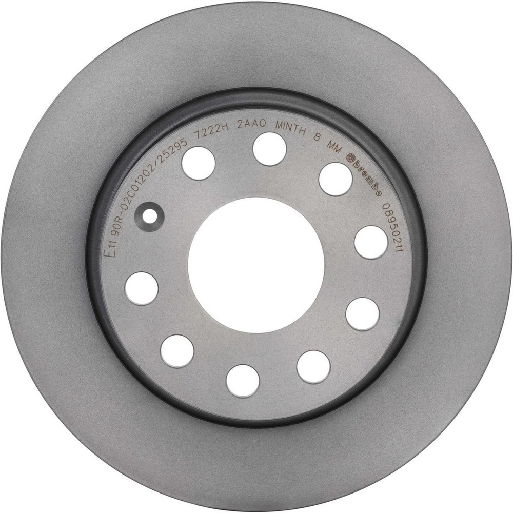 Disc Brake Rotor Rear 08.9502.11-BK Fits 2018-2021 Volkswagen Golf