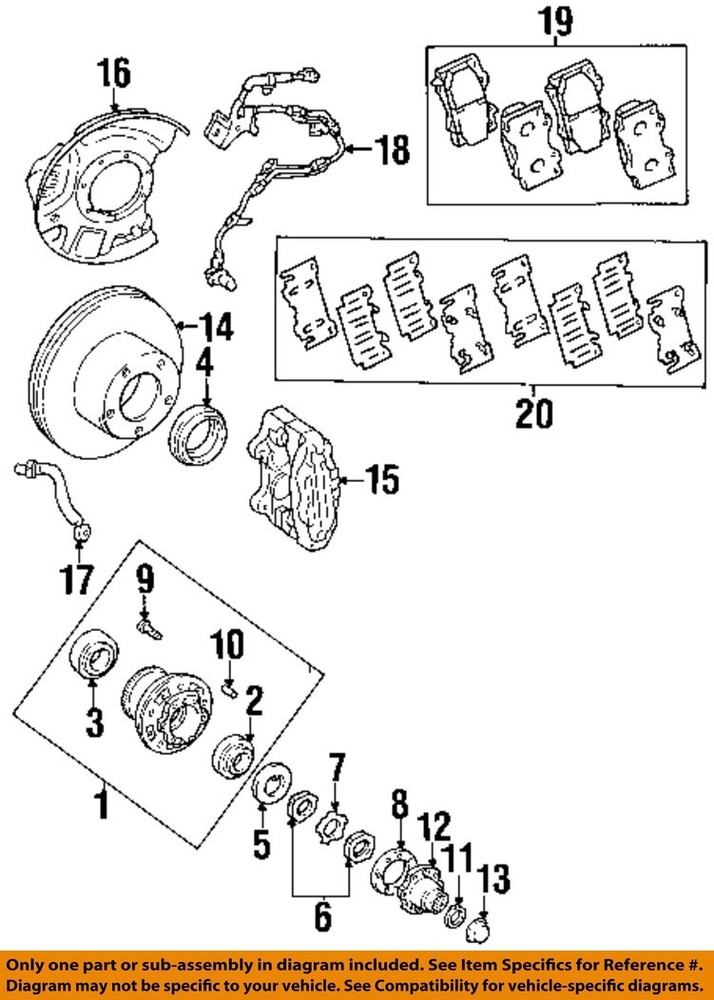 TOYOTA OEM 98-07 Land Cruiser Front Suspension Brake Components-Rotor 4351260171