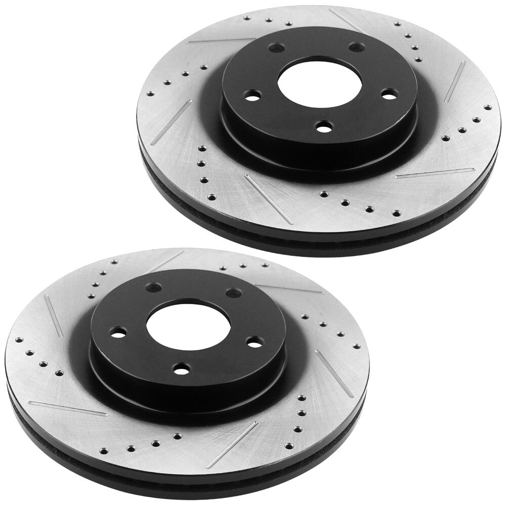 For Chevrolet Equinox Terrain 2010-2017 Rear Slotted Disc Brake Rotors 2PCS
