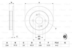 Fits Kia Picanto Hyundai i10 1.0 1.1 CRDi 1.2 Brake Disc Rear AMS