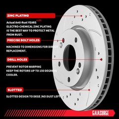 302mm Front & 325mm Rear Brake Rotor Ceramic Pad for Trailblazer LT Base LS