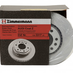 Zimmermann 100.3317.20 2 piece brake discs coat Z for Audi Audi (FAW), front