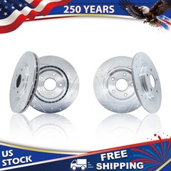 Front & Rear Drilled Brake Rotors for Dodge Grand Caravan Journey Town & Country