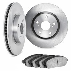 For Ford F-150 1997 1998 1999 Front Rotor Set Cast Iron Vented Plain Style