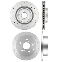 For Toyota Rav4 2006 – 12 V6 Front + Rear Discs Brake Rotors Slot G3000 Casting