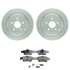 Bosch QuietCast Rear Rotors Akebono Ceramic Disc Brake Pad Kit For MB X164 ML500