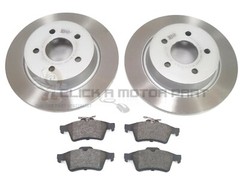 FORD KUGA 1.6, 1.5 TDCi, 2.0 TDCi REAR 2 BRAKE DISCS AND PADS (MANUAL HANDBRAKE)
