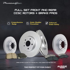 Front and Rear Brake Pads and Disc Rotors Full Set for Prado 150 KDJ GRJ GDJ