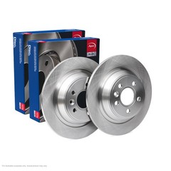 2x APEC Rear Brake Discs Fits FORD S-MAX (WA6) 2.0 TDCi 100kW/136HP/1997cc